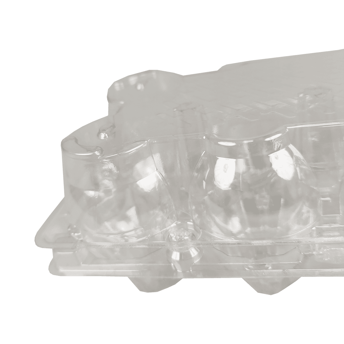 安全方便的PET透明12个鸡蛋纸箱，适合家庭牧场