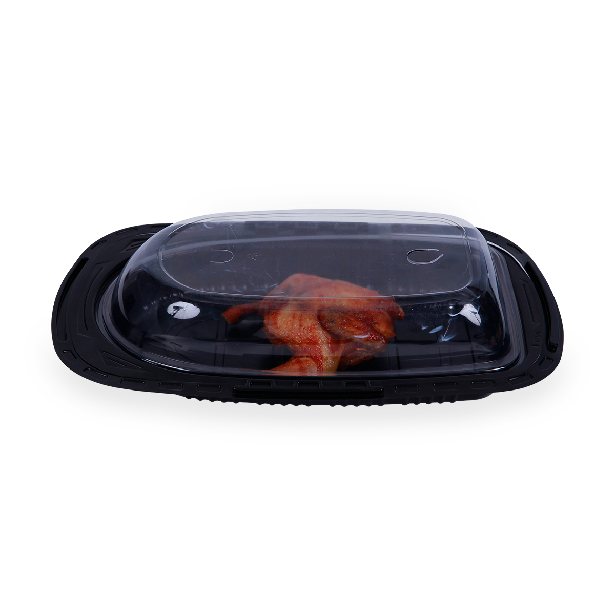 带PP微波烤鸡包装容器的外卖一次性防雾盖