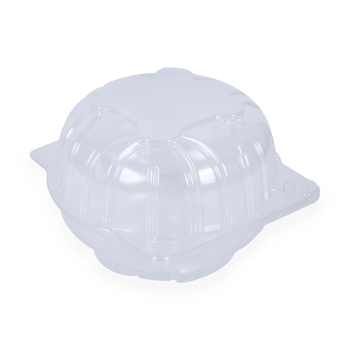 100% 可回收 PCR RPET 翻盖水果包装容器