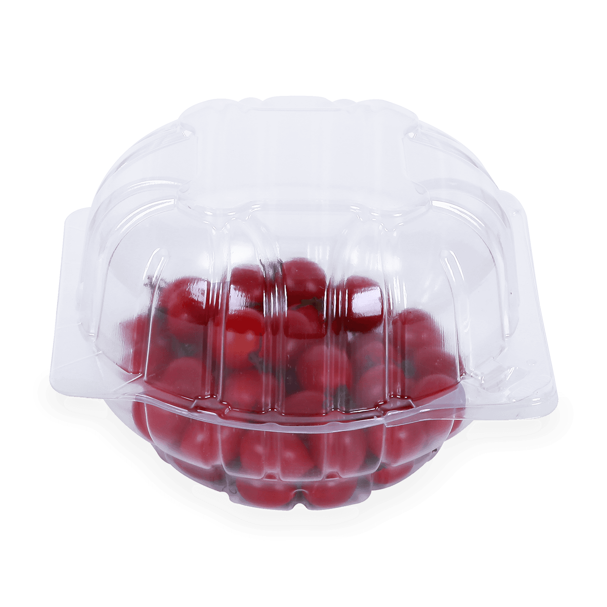 100% 可回收 PCR RPET 翻盖水果包装容器