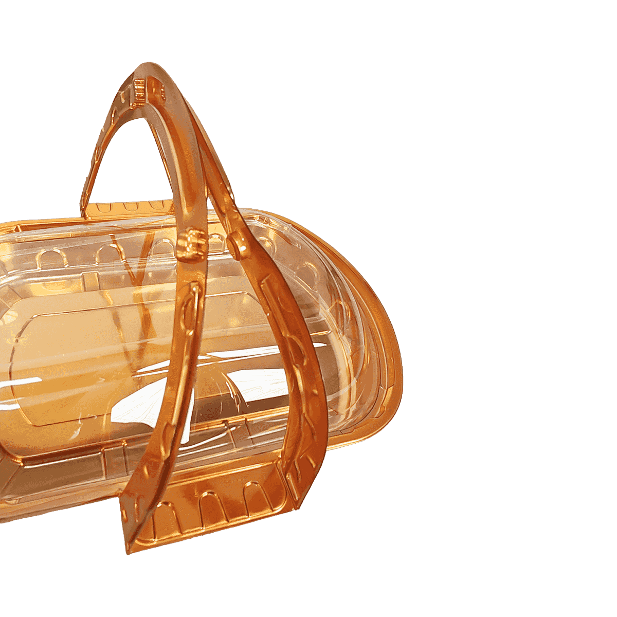 ZK-PET-048 透明盖一次性PET食品包装容器