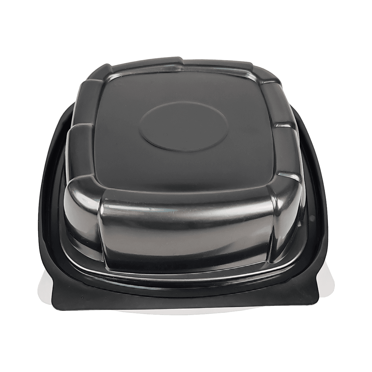 ZK-PP-037 可重复使用的黑色PP包装容器，适用于旅行、露营、野餐